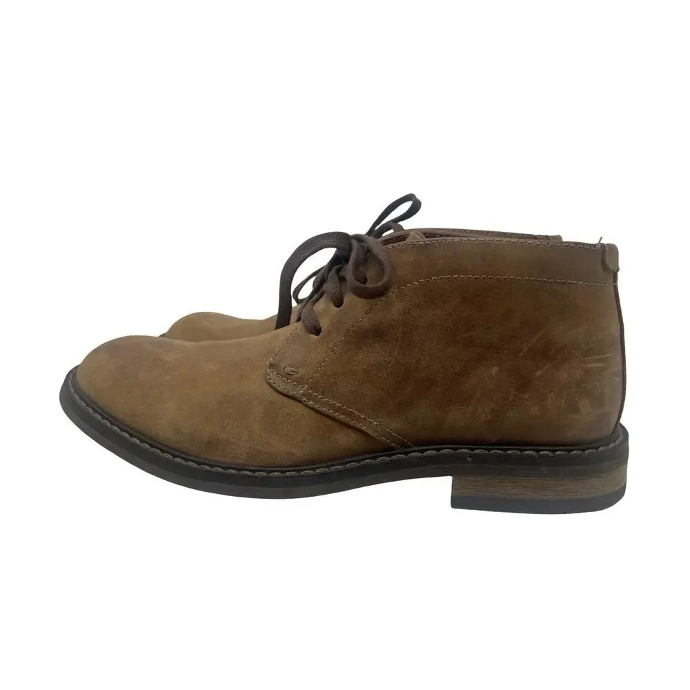 Vionic Bowery Chase Men’s Suede Chukka Boots Tan Size 7 / 40 Orthotic Comfort